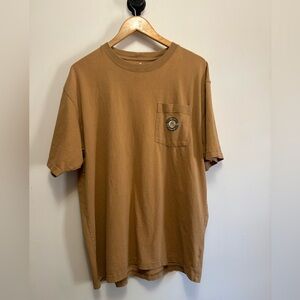 Carhartt Tan Heavy Weight Short Sleeve Tee with Pocket